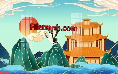 File PSD File tranh gốc dán tường hươu nai sừng K77368 (bản gốc) chất lượng nhất