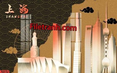 File PSD File tranh gốc dán tường hươu nai sừng K77375 (nguyên gốc) chất lượng cao