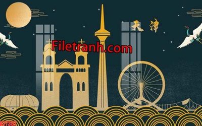 File tranh gốc File tranh gốc dán tường hươu nai sừng K77387 (sắc nét từng chi tiết)