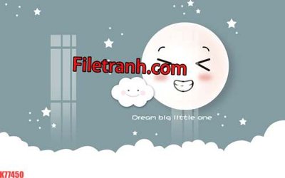 File gốc File tranh gốc dán tường hươu nai sừng K77450 (in mica) làm bảng hiệu