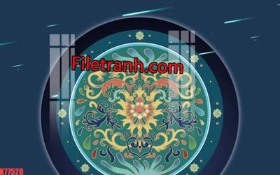 File tranh File tranh gốc dán tường hươu nai sừng K77528 (ảnh gốc) in trần xuyên sáng