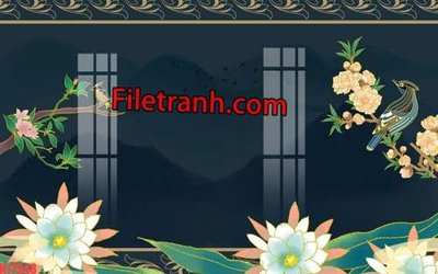 File tranh File tranh gốc dán tường hươu nai sừng K77548 (gốc) chủ đề trừu tượng