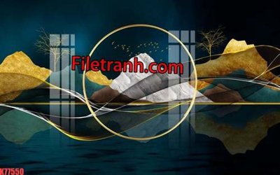 File gốc File tranh gốc dán tường hươu nai sừng K77550 (phiên bản chuẩn) để in ấn