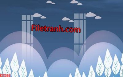 File gốc File tranh gốc dán tường hươu nai sừng K77582 (in tráng gương) nghệ thuật