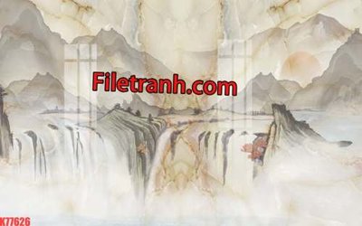 File gốc File tranh gốc dán tường hươu nai sừng K77626 (in 3D) nghệ thuật