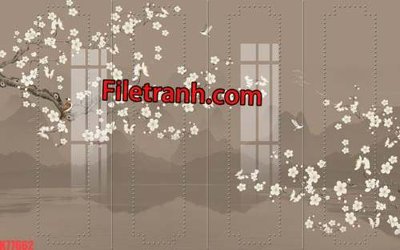 File tranh File tranh gốc dán tường hươu nai sừng K77662 (ảnh gốc) in trần nhà