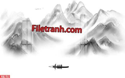 Hình ảnh gốc File tranh gốc dán tường hươu nai sừng K77678 (để in khổ lớn)