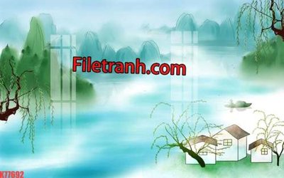 Tải file File tranh gốc dán tường hươu nai sừng K77692 (gốc) để in ấn ngay