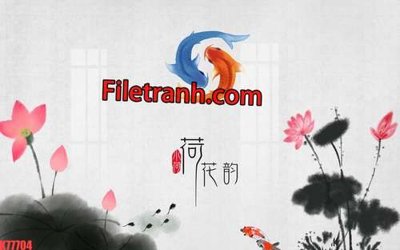 File PSD File tranh gốc dán tường hươu nai sừng K77704 (bản gốc) dễ dàng edit