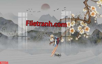 Download file File tranh gốc dán tường hươu nai sừng K77734 (chuẩn in) File tranh gốc dán tường hươu nai sừng K77734