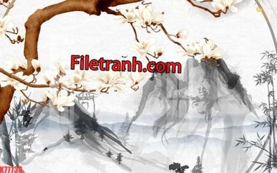 Tải file tranh File tranh gốc dán tường hươu nai sừng K77736 (ảnh gốc) ngay