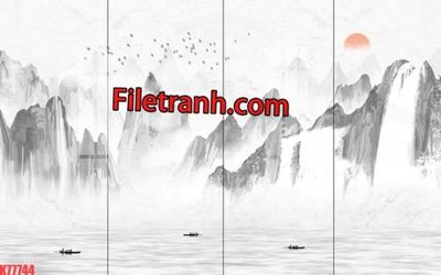 File tranh File tranh gốc dán tường hươu nai sừng K77744 (ảnh gốc) không bị mờ