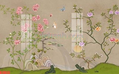 Tải file File tranh gốc dán tường đẹp K78013 (gốc) in trên mọi chất liệu