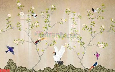 File PSD File tranh gốc dán tường đẹp K78019 (gốc) cho designer