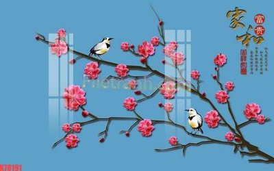 File gốc File tranh gốc dán tường đẹp K78191 (thiết kế) độc quyền