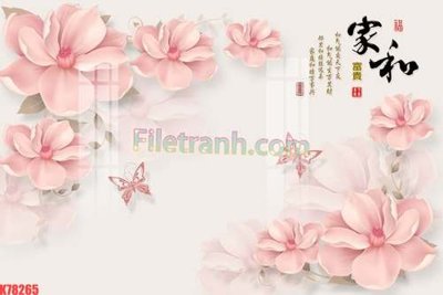 File tranh File tranh gốc dán tường đẹp K78265 (file gốc) chuẩn màu in