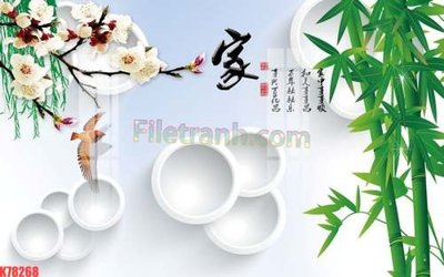 File gốc File tranh gốc dán tường đẹp K78268 (trang trí) phòng làm việc