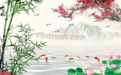 Tải file File tranh gốc dán tường đẹp K78283 (gốc) làm file tranh quảng cáo