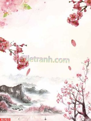 Ảnh gốc File tranh gốc dán tường đẹp K78288 (độ nét cao) in tráng gương