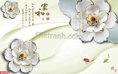 File tranh File tranh gốc dán tường đẹp K78331 (file gốc) chủ đề phong thủy