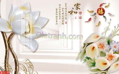 File in ấn File tranh gốc dán tường đẹp K78332 chuyên nghiệp