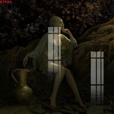 File tranh PSD File gốc in tranh tổng hợp K7834 chất lượng cao