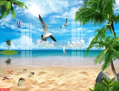 File in trần File tranh gốc dán tường đẹp K78470 (bản gốc) trời sao