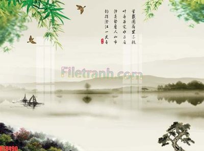 File tranh File tranh gốc dán tường đẹp K78490 (gốc) in film