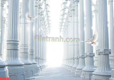 File tranh in trần 3D File tranh gốc dán tường đẹp K78496 (ảnh gốc)