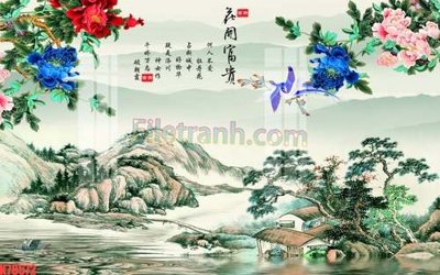 File tranh File tranh gốc dán tường đẹp K78572 (gốc) chủ đề thành phố