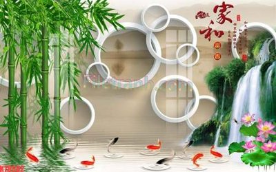 Tải file File tranh gốc dán tường đẹp K78582 (PSD) cho in ấn quảng cáo