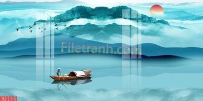 Tải file gốc File tranh gốc dán tường đẹp K78631 (để in lụa)