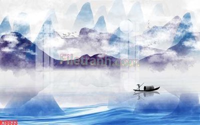 File in trần File tranh gốc dán tường đẹp K78633 (file gốc) xuyên sáng