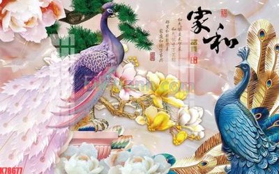 File gốc File tranh gốc dán tường đẹp K78677 (in lụa) chi tiết cao