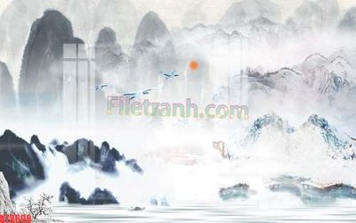 Download file gốc File tranh gốc dán tường đẹp K78698 (in mica) logo