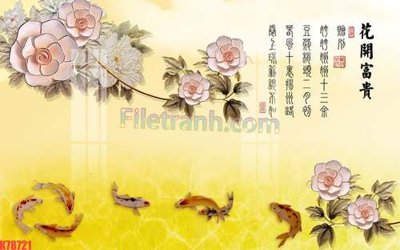 File gốc File tranh gốc dán tường đẹp K78721 (in lụa) trang trí tường