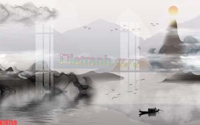 File gốc File tranh gốc dán tường đẹp K78759 (in ấn) màu sắc trung thực