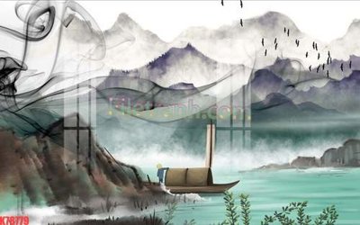 File in trần File tranh gốc dán tường đẹp K78779 (bản gốc) mây trời