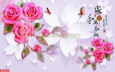 Ảnh gốc File tranh gốc dán tường đẹp K78784 (độ nét cao) in tráng gương