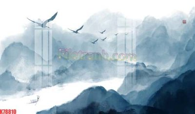 File gốc in ấn File tranh gốc dán tường đẹp K78810 chất lượng vượt trội