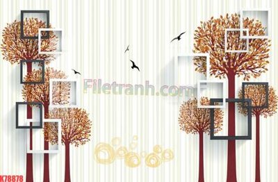 Ảnh gốc File tranh gốc dán tường đẹp K78878 (độ nét cao) in mica