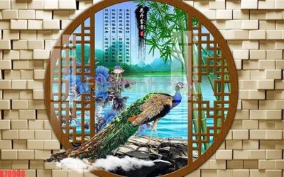 File gốc File tranh gốc dán tường đẹp K78908 (in lụa) tranh thuận buồm