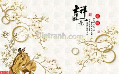 File in mica File tranh gốc dán tường đẹp K78934 (bản gốc) siêu trong