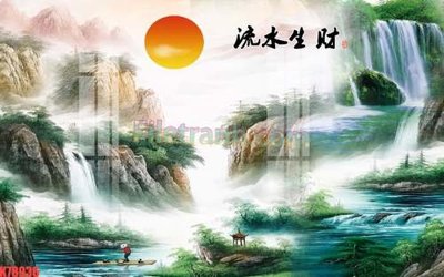 File gốc File tranh gốc dán tường đẹp K78936 (chuẩn màu) cho in offset