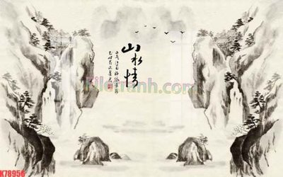 Ảnh gốc file in lụa File tranh gốc dán tường đẹp K78956 chi tiết