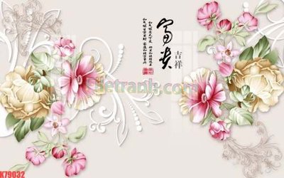 File in ấn File tranh gốc dán tường đẹp K79032 (bản gốc) chất lượng cao