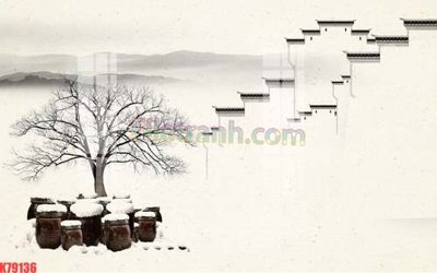 Tải file File tranh gốc dán tường đẹp K79136 (gốc) chủ đề tâm linh