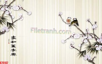 File tranh trang trí File tranh gốc dán tường đẹp K79167 (file gốc)