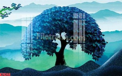 File in trần File tranh gốc dán tường đẹp K79244 (bản gốc) đại dương