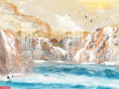 Tải file File tranh gốc dán tường đẹp K79258 (PSD) cho in tranh 3D